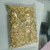 Malt-shaped aluminum gold-plated hollowed-out pendant accessory, malt-shaped hollowed-out aluminum headwear accessory, beaded accessory details Picture